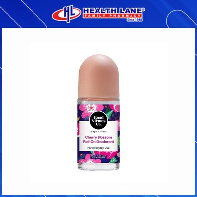GOOD VIRTUES CO ROLL ON DEODORANT 50ML - CHERRY BLOSSOM